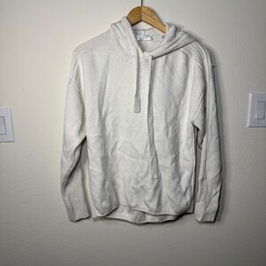 7 for all Mankind Hoodie Sweater SM White Heavyweight Casual Wool Cashmere